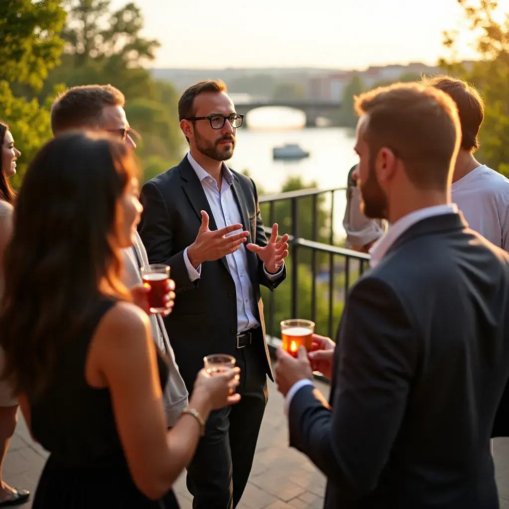 Professional business solutions illustration